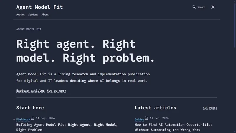 Why I'm Building Agent Model Fit